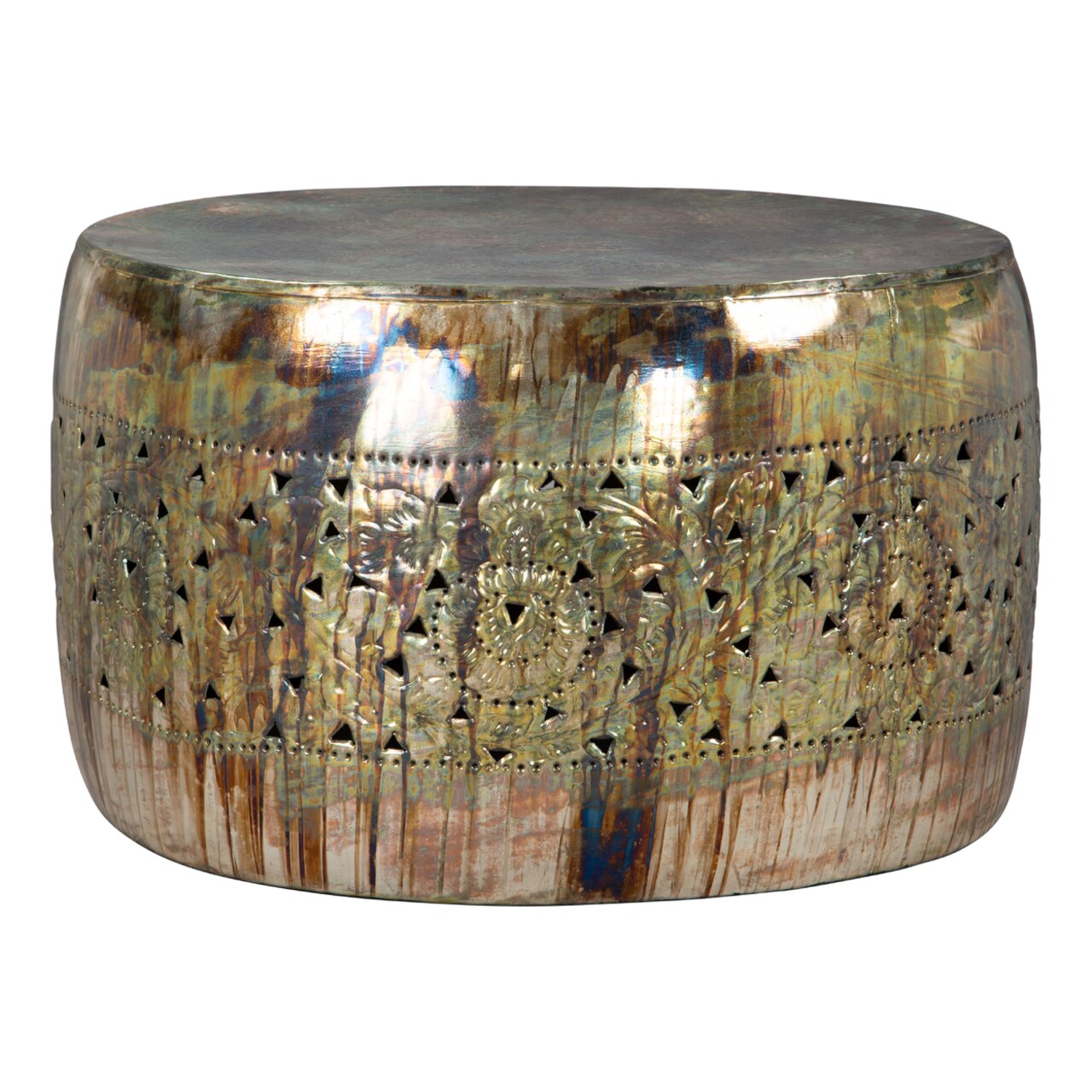 Bob Multicolor Coffee Table Modern Rustic Industrial Boho Chic Design